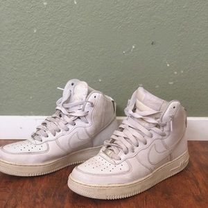 nike AF1 high tops, white, men’s size 8